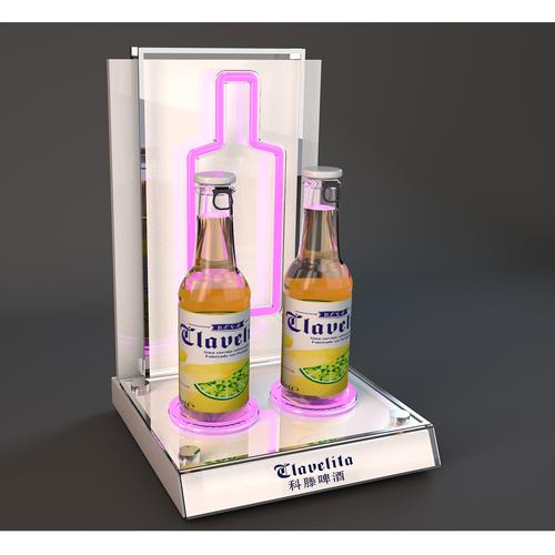 亚克力酒水展示架 零售店铺提升销量的陈列利器